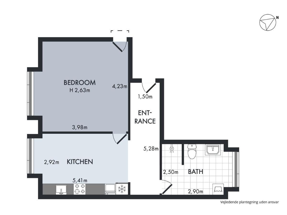 Sanders Fjord - Inviting One-Bedroom Apartment In Center Of Роскилле Экстерьер фото